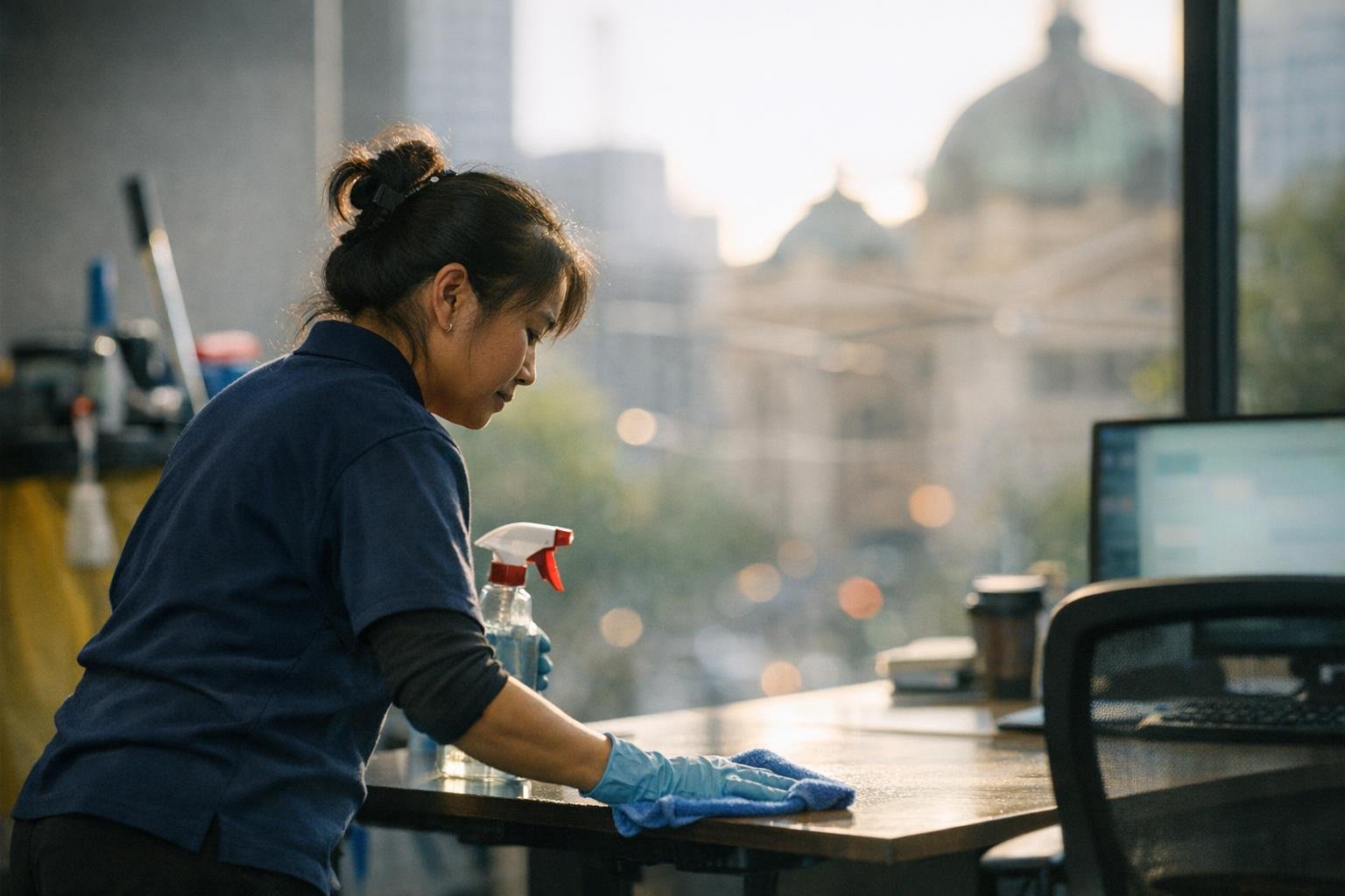 How Eco Friendly Cleaning applies to Office Cleaning services in Melbourne CBD, Australia — practical illustration