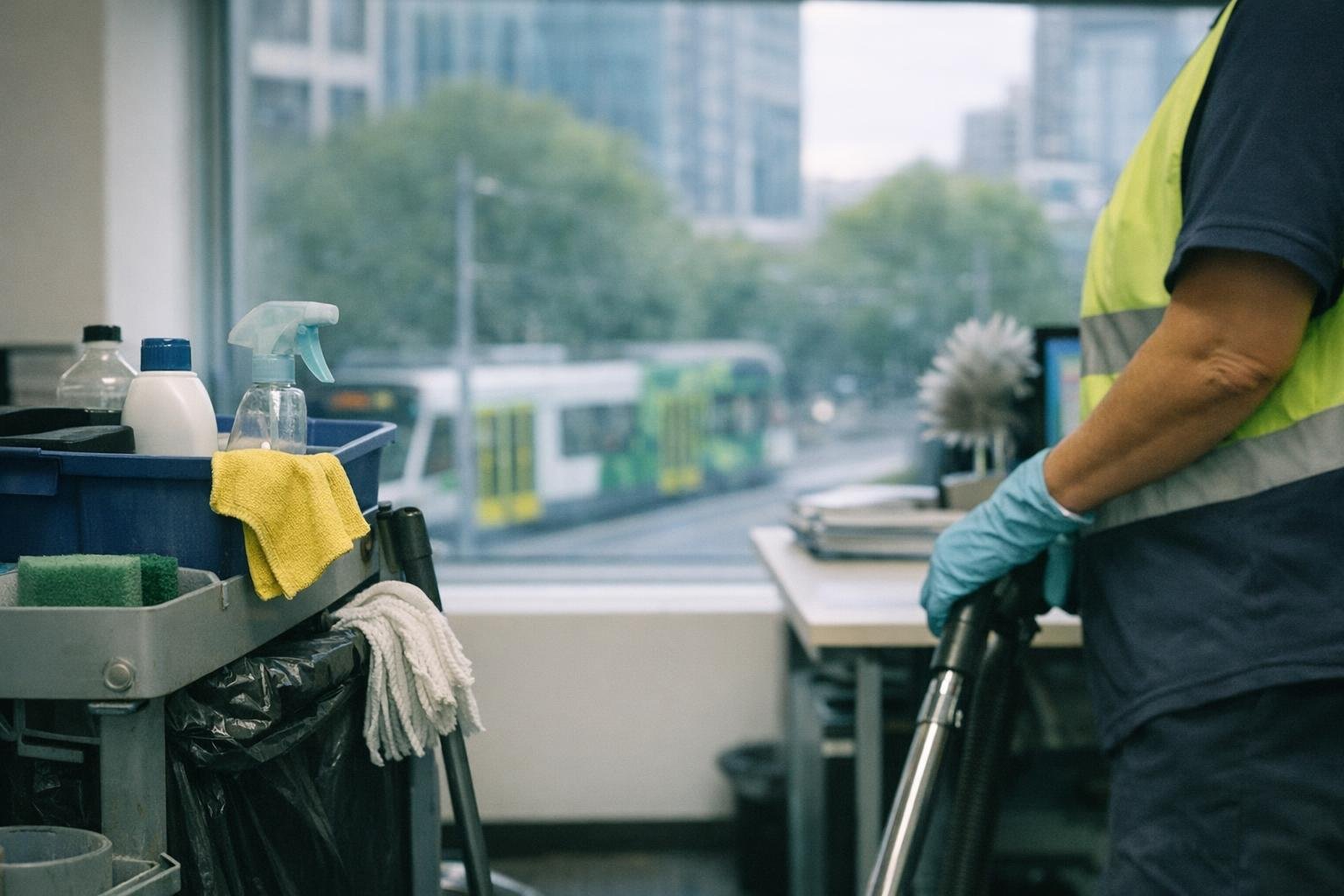 Office Cleaning Assessment in Office Cleaning: Office Cleaning Assessment is a professional evaluation of an office space's cleaning — visual guide