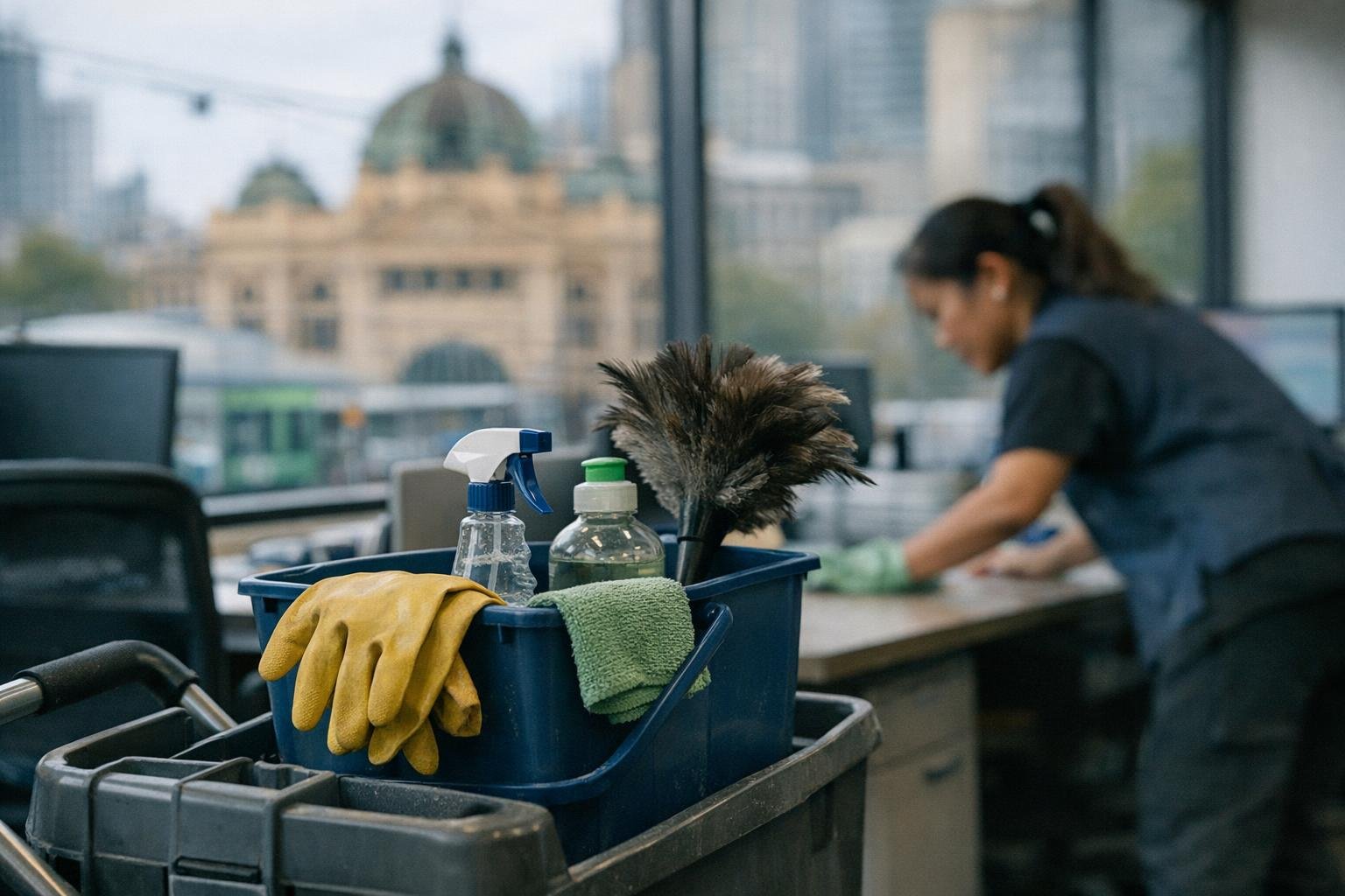 How Office Furniture Cleaning applies to Office Cleaning services in Melbourne CBD, Australia — practical illustration