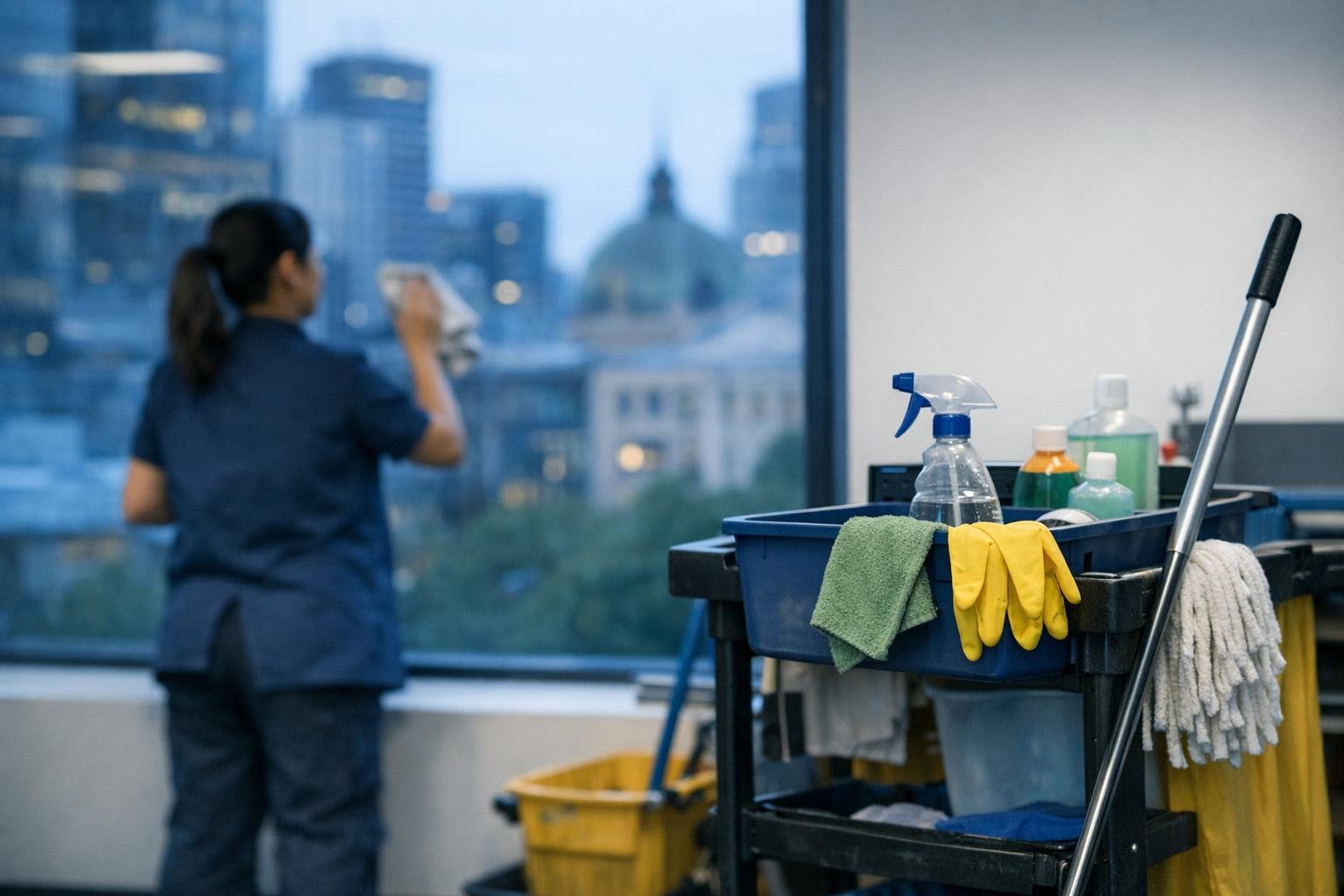 How Post-Construction Cleaning applies to Office Cleaning services in Melbourne CBD, Australia — practical illustration