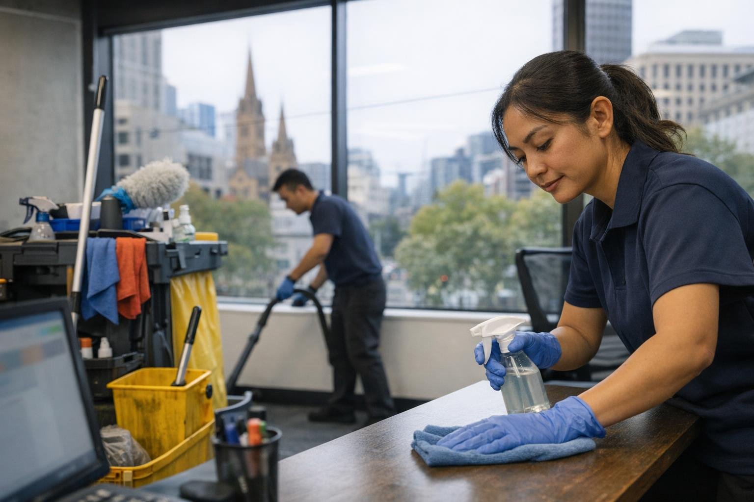 Preventative Maintenance Cleaning in Office Cleaning: Preventative Maintenance Cleaning is a scheduled cleaning program designed to stop dirt — vis…