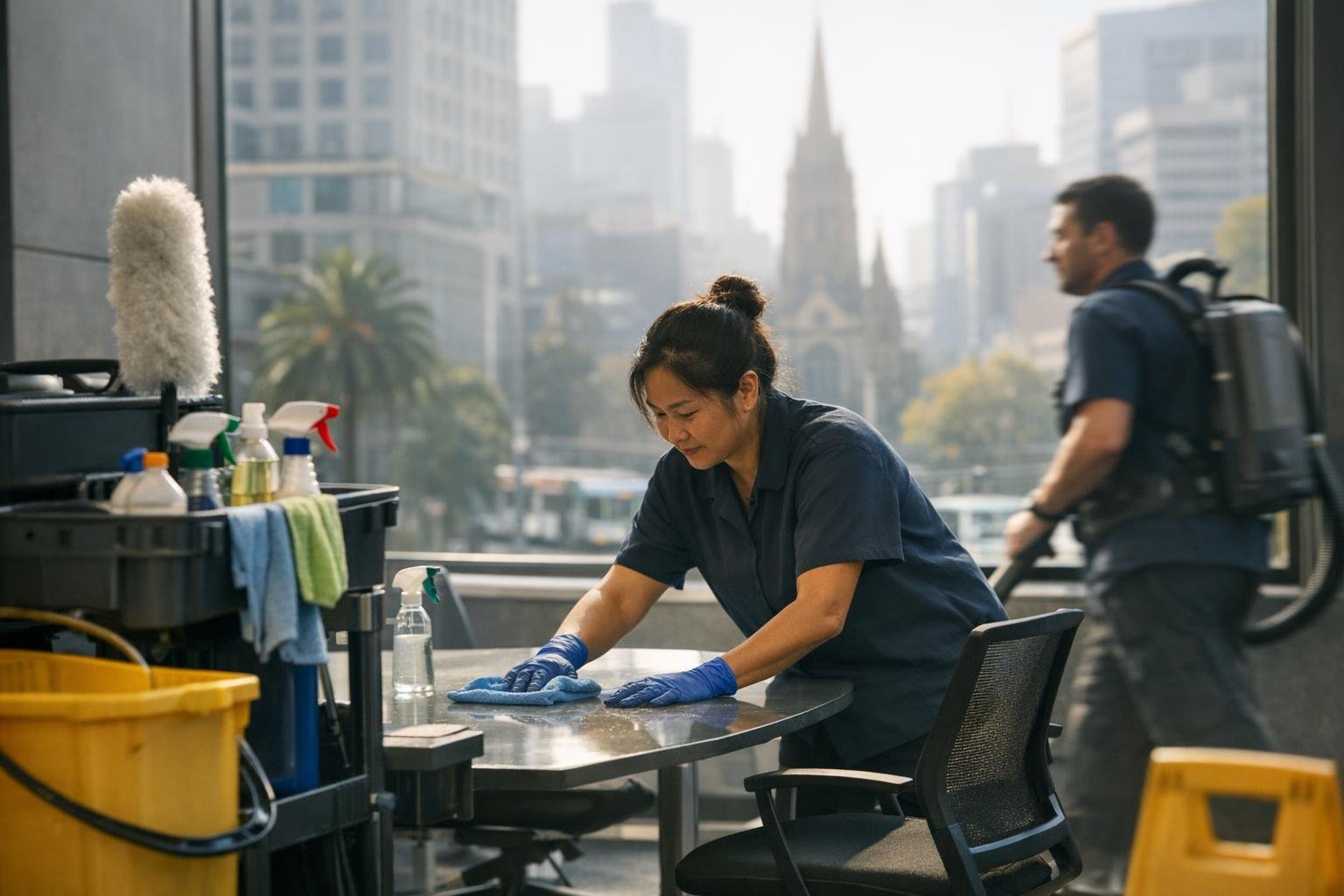 How Preventative Maintenance Cleaning applies to Office Cleaning services in Melbourne CBD, Australia — practical illustration