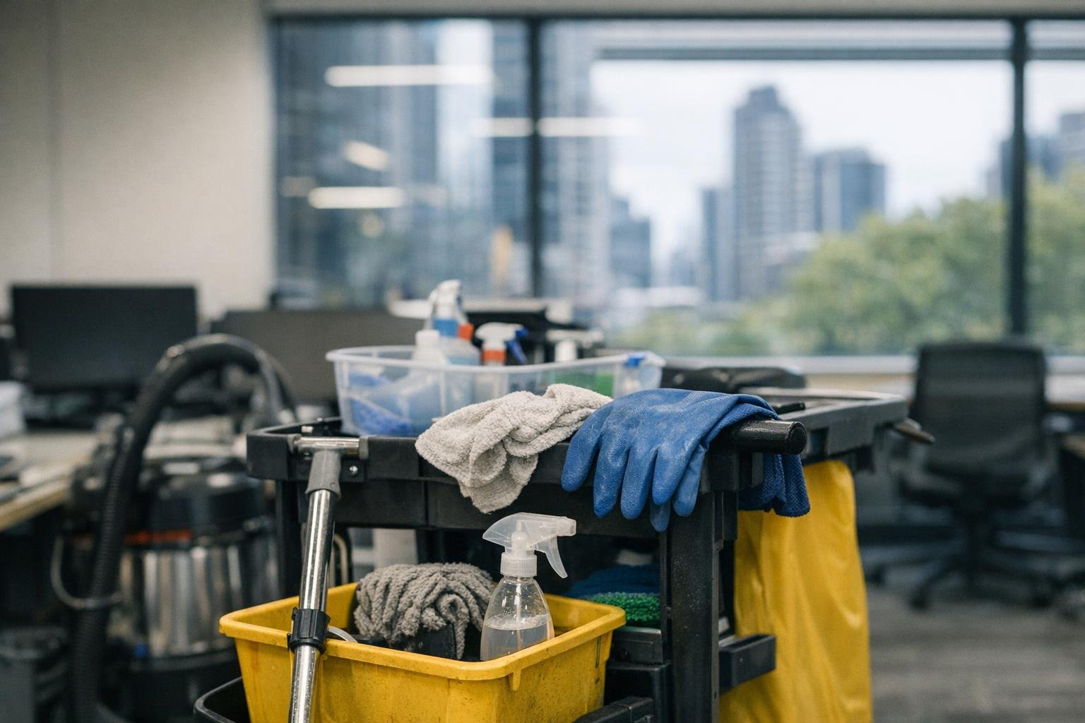 Tile and Grout Cleaning in Office Cleaning: Tile and Grout Cleaning is a specialized cleaning process that removes dirt — visual guide