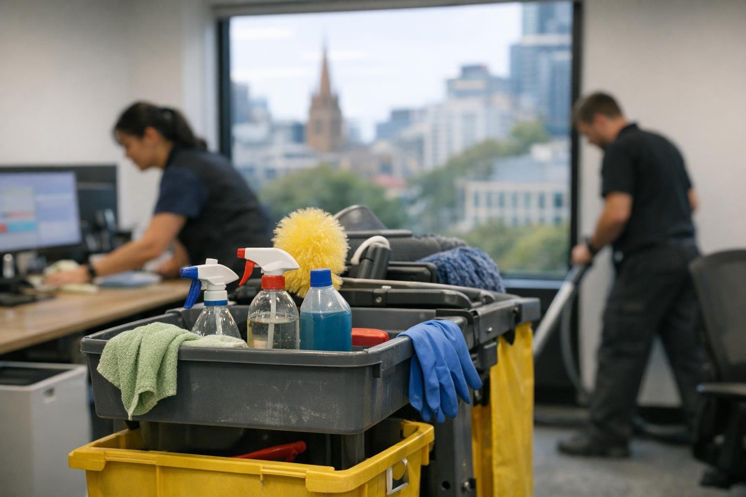How Tile and Grout Cleaning applies to Office Cleaning services in Melbourne CBD, Australia — practical illustration