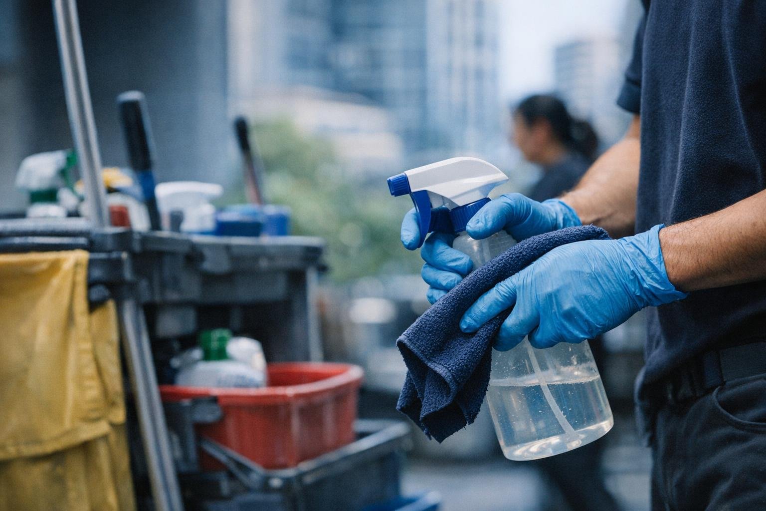 Touchpoint Disinfection in Office Cleaning: Touchpoint Disinfection is the targeted cleaning and disinfection of high-contact surfaces in — visual…