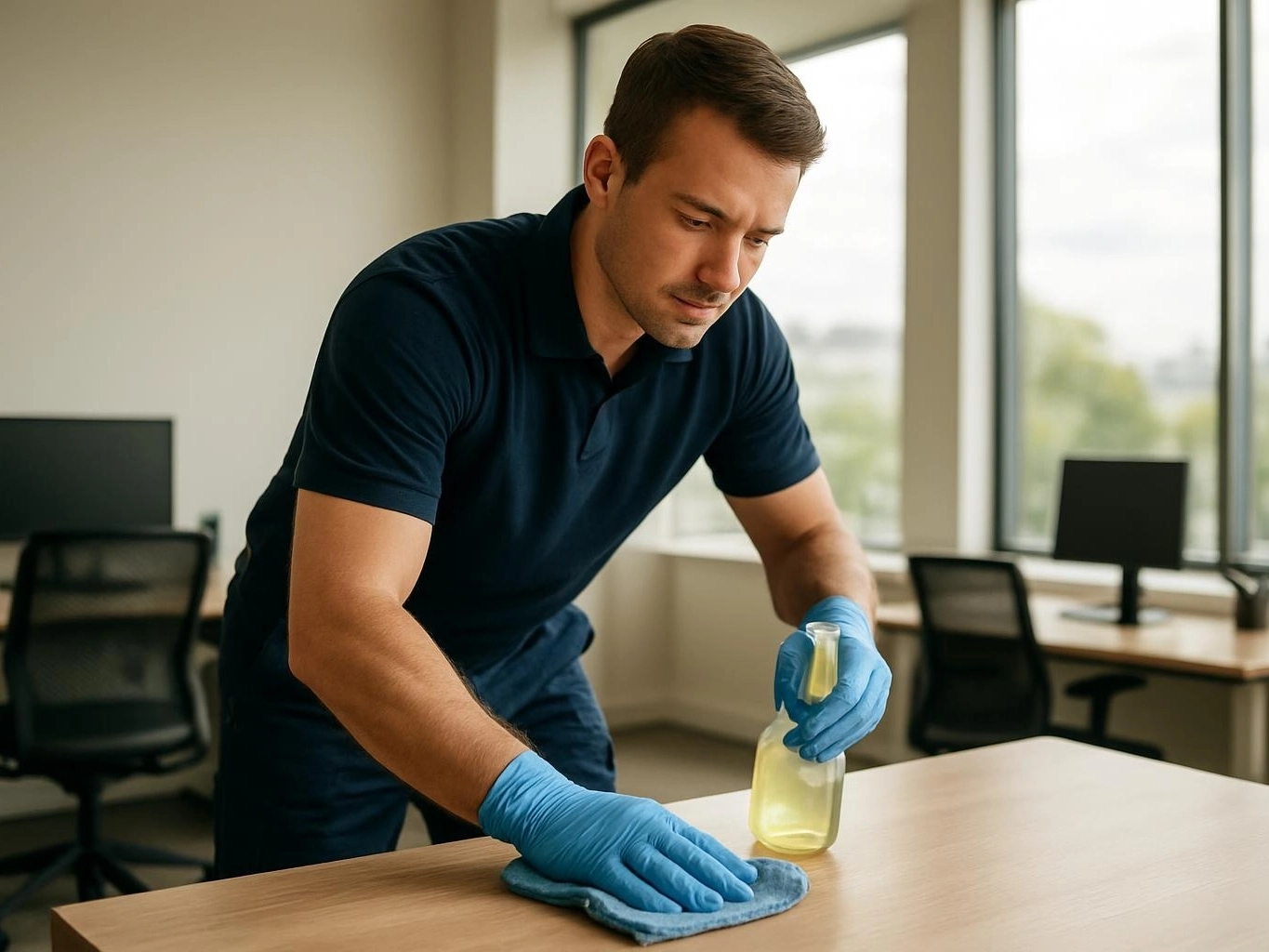 Professional Workstation Dusting for Offices services by OfficeCleaningMelbournecbd.au in Melbourne CBD, Victoria — licensed Office Cleaning provider