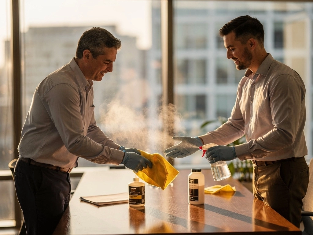 Professional High Touch Point Disinfection for Offices services by OfficeCleaningMelbournecbd.au in Melbourne CBD, Victoria — licensed Office Cleaning provider